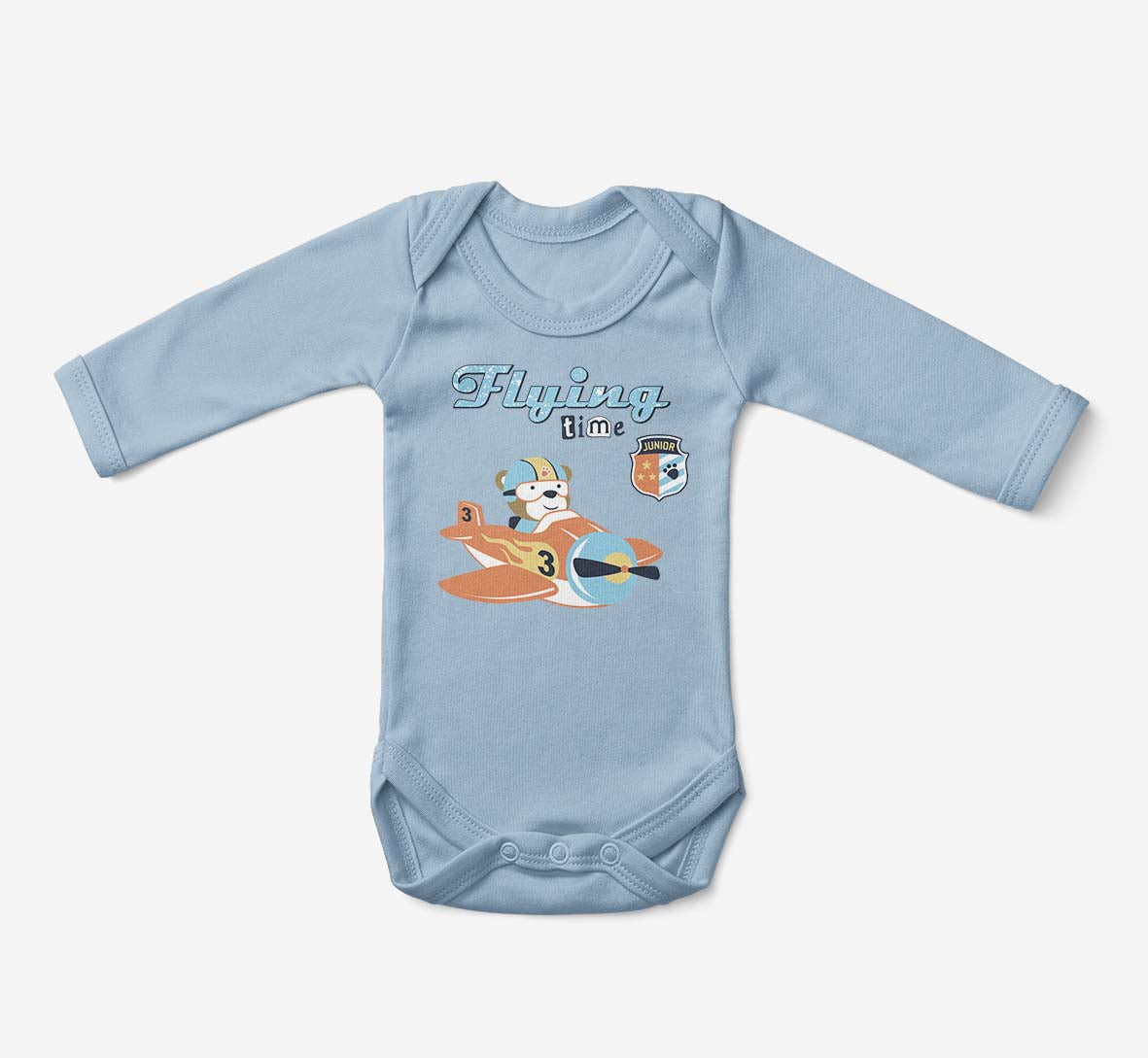 Flying Time & Junior Pilot Designed Baby Bodysuits
