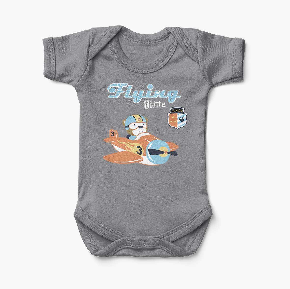 Flying Time & Junior Pilot Designed Baby Bodysuits