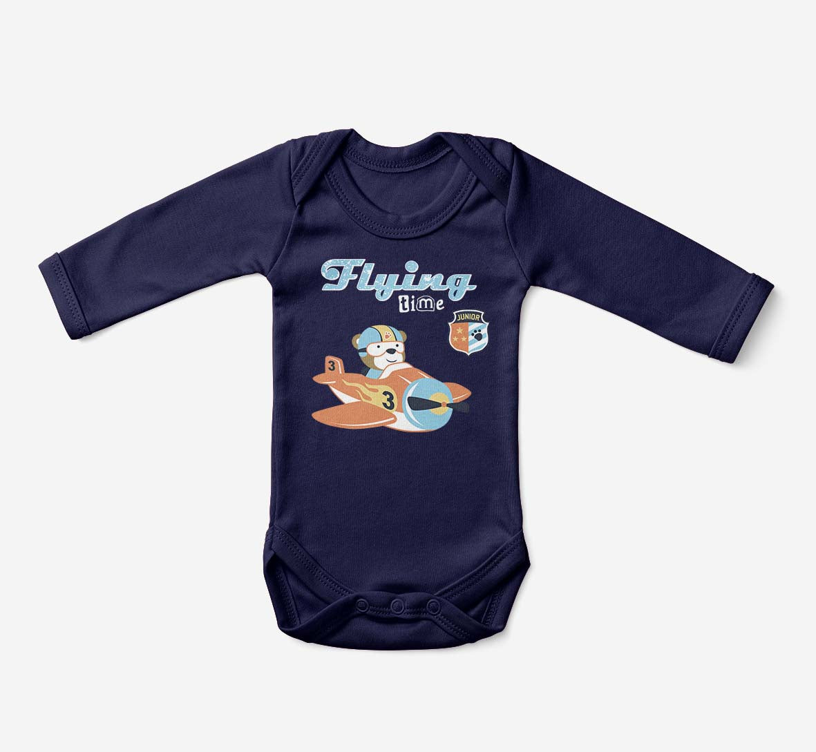 Flying Time & Junior Pilot Designed Baby Bodysuits