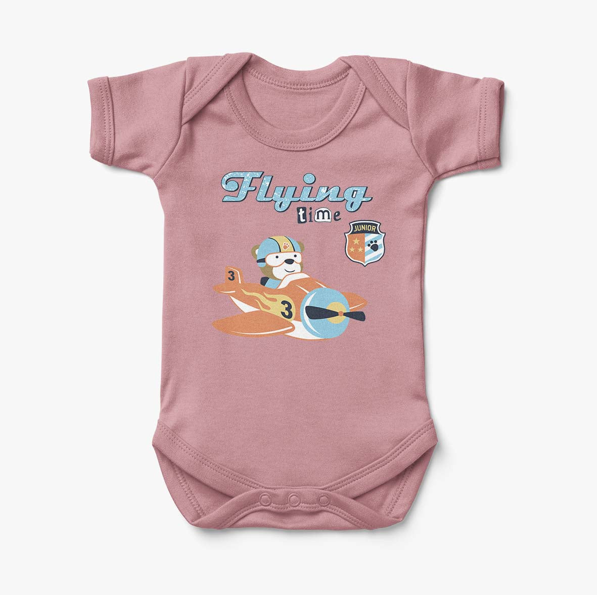 Flying Time & Junior Pilot Designed Baby Bodysuits