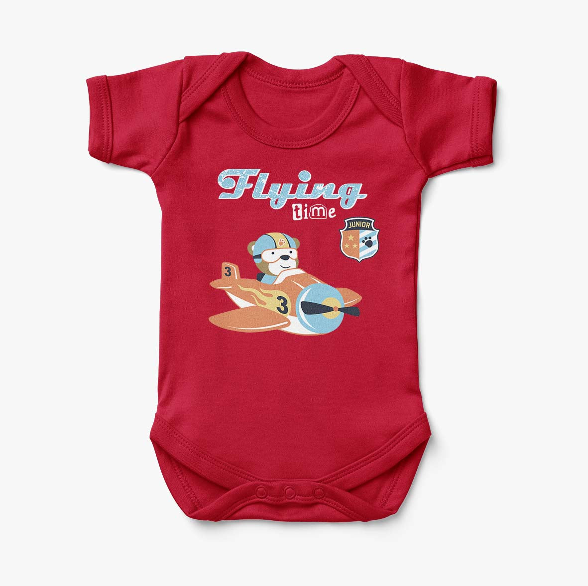 Flying Time & Junior Pilot Designed Baby Bodysuits