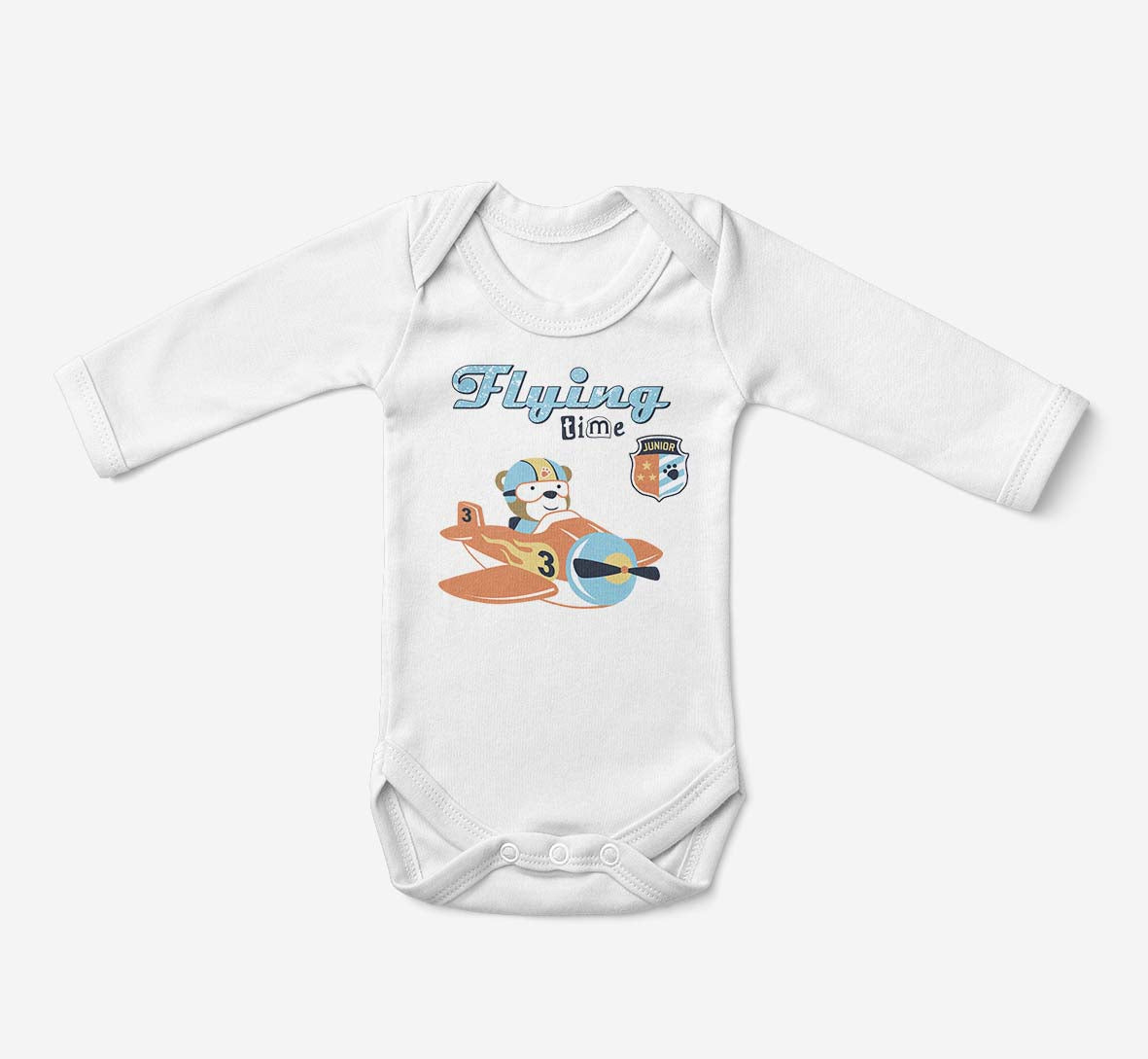 Flying Time & Junior Pilot Designed Baby Bodysuits