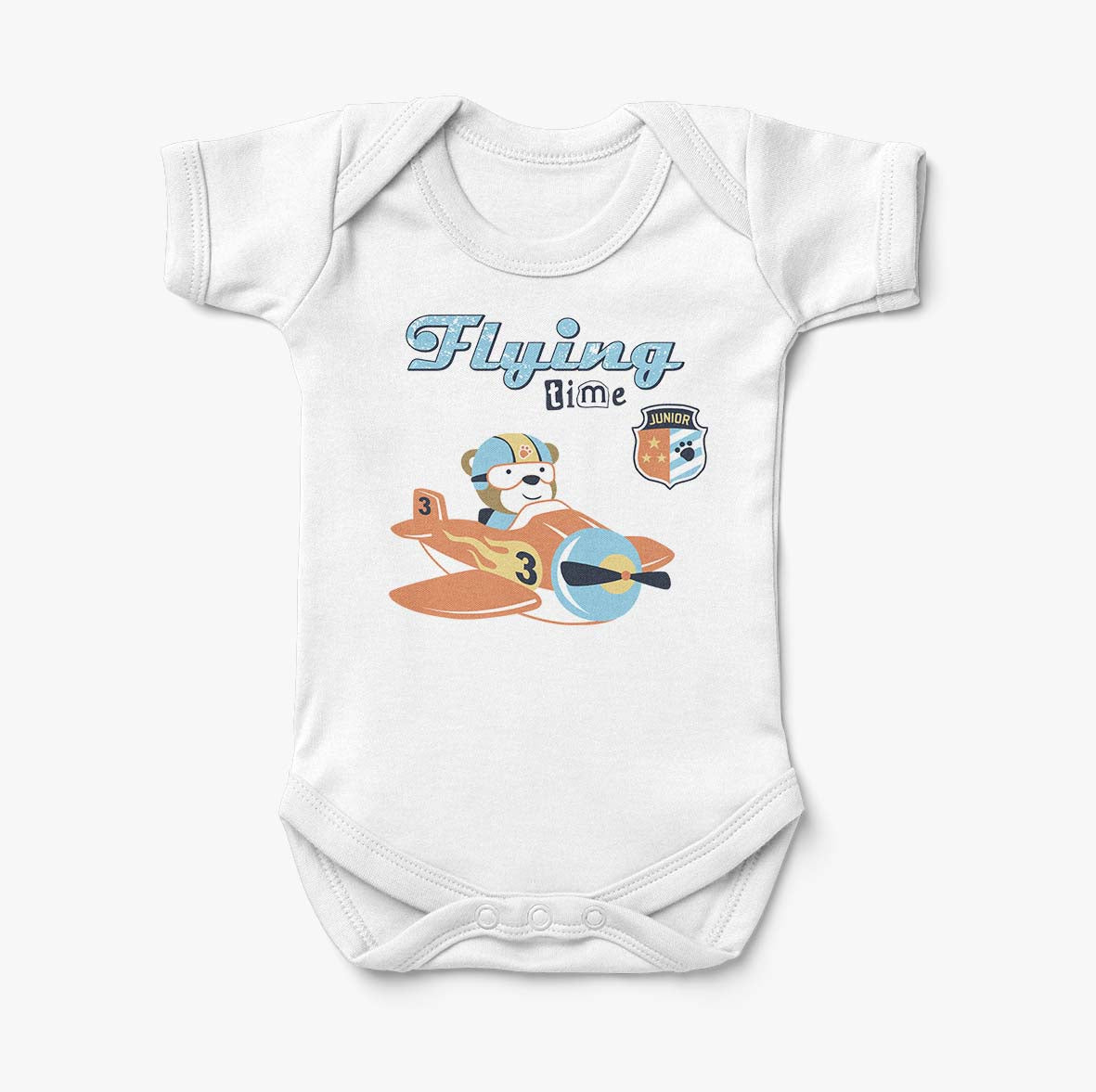 Flying Time & Junior Pilot Designed Baby Bodysuits