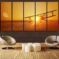 Thumbnail for Flying is an Adventure Printed Canvas Prints (5 Pieces) Aviation Shop 