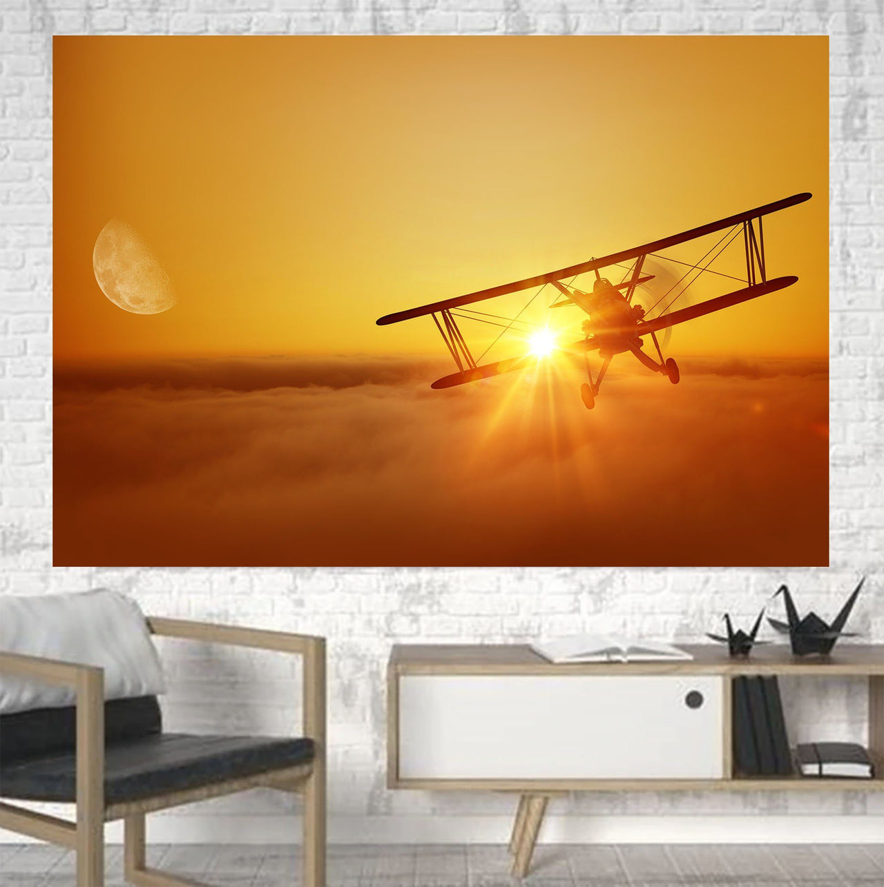 Flying is an Adventure Printed Canvas Posters (1 Piece) Aviation Shop 
