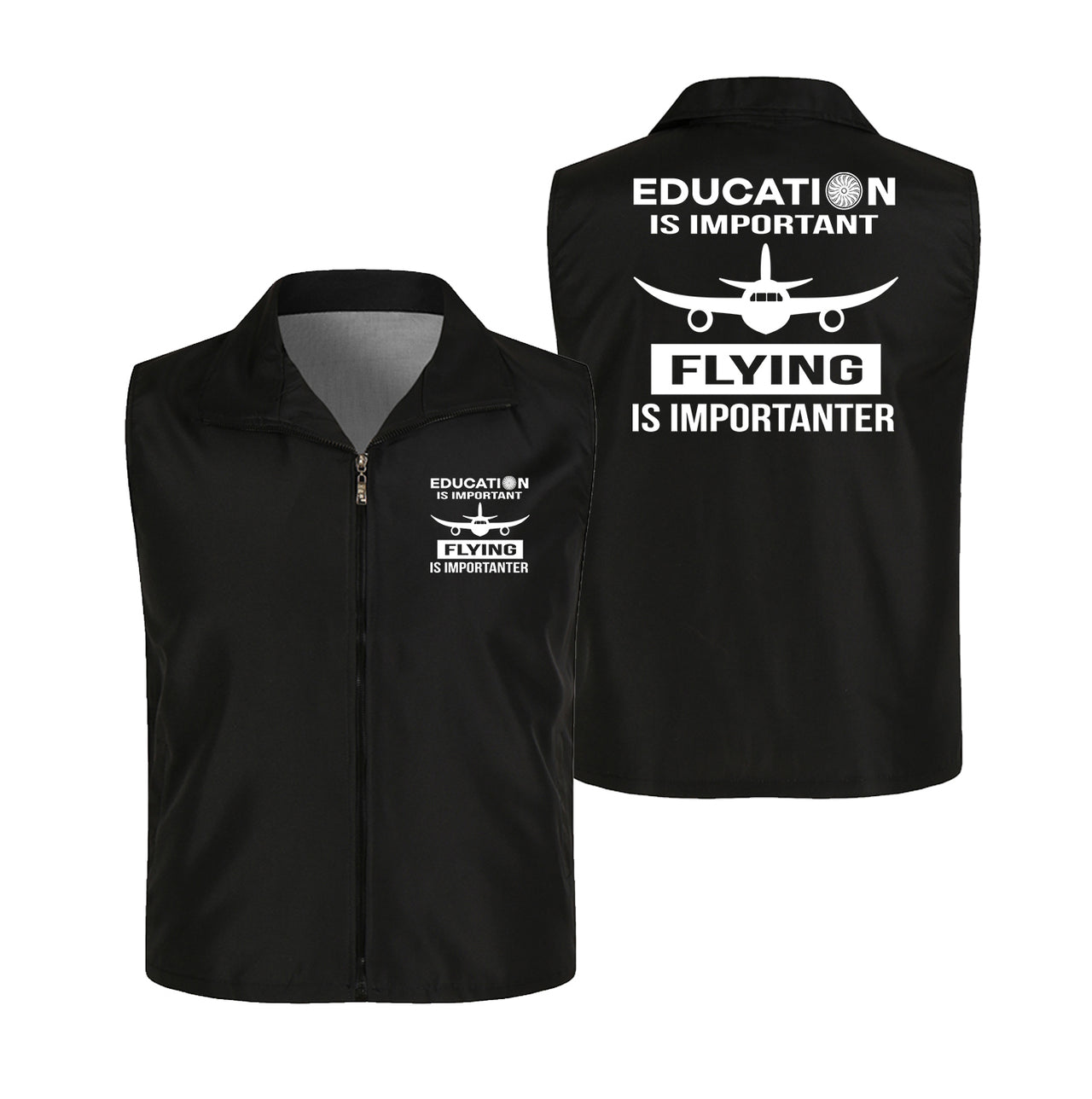 Flying is Importanter Designed Thin Style Vests