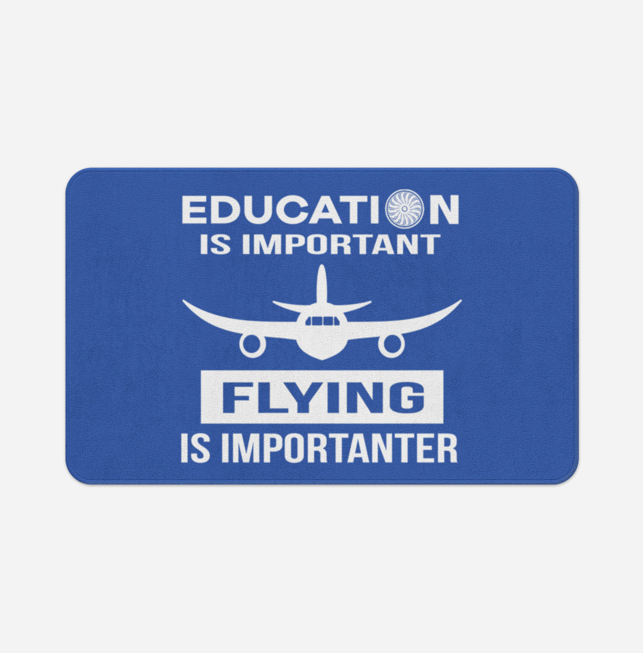 Flying is Importanter Designed Bath Mats