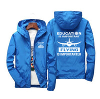 Thumbnail for Flying is Importanter Designed Windbreaker Jackets