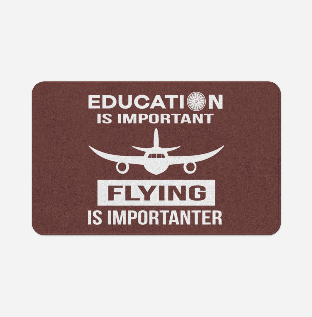 Flying is Importanter Designed Bath Mats