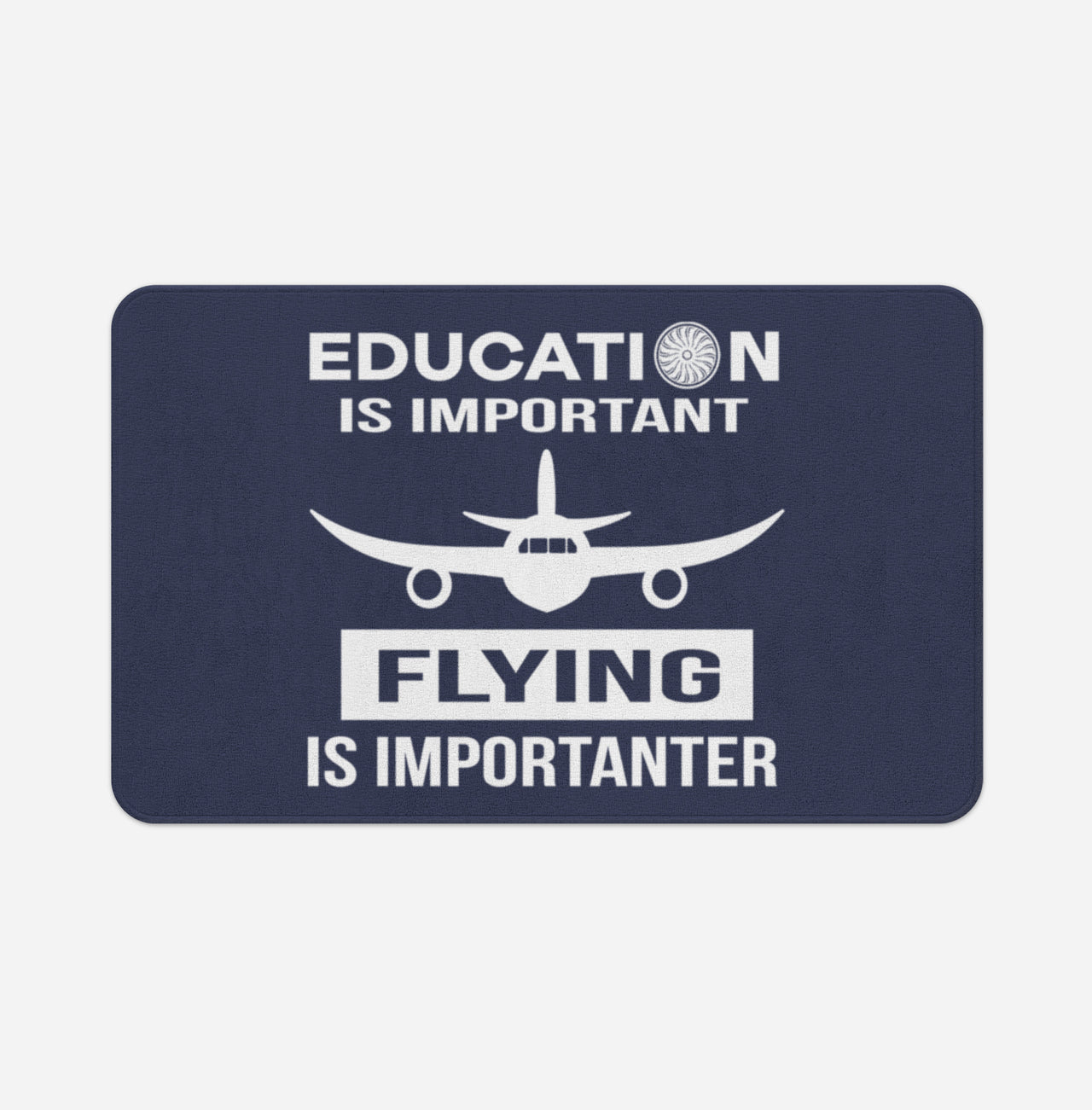 Flying is Importanter Designed Bath Mats