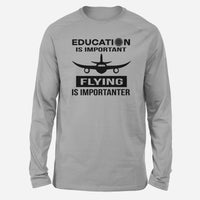Thumbnail for Flying is Importanter Designed Long-Sleeve T-Shirts
