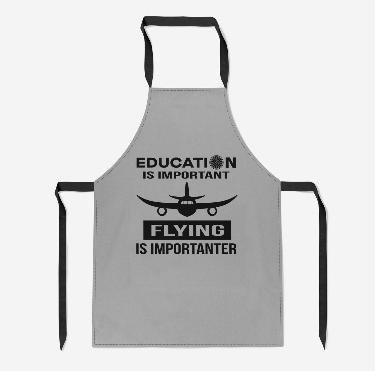 Flying is Importanter Designed Kitchen Aprons