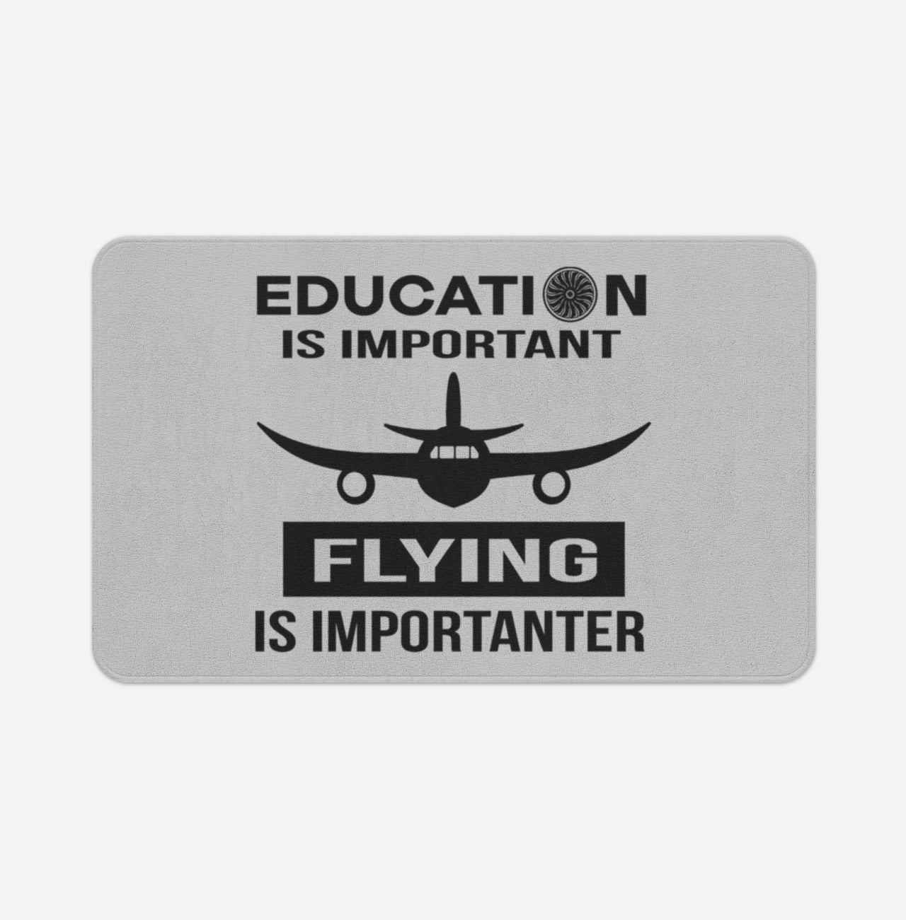 Flying is Importanter Designed Bath Mats