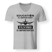 Thumbnail for Flying is Importanter Designed V-Neck T-Shirts