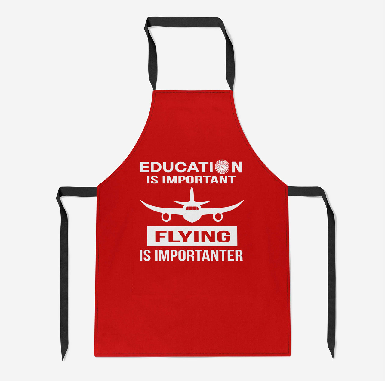 Flying is Importanter Designed Kitchen Aprons