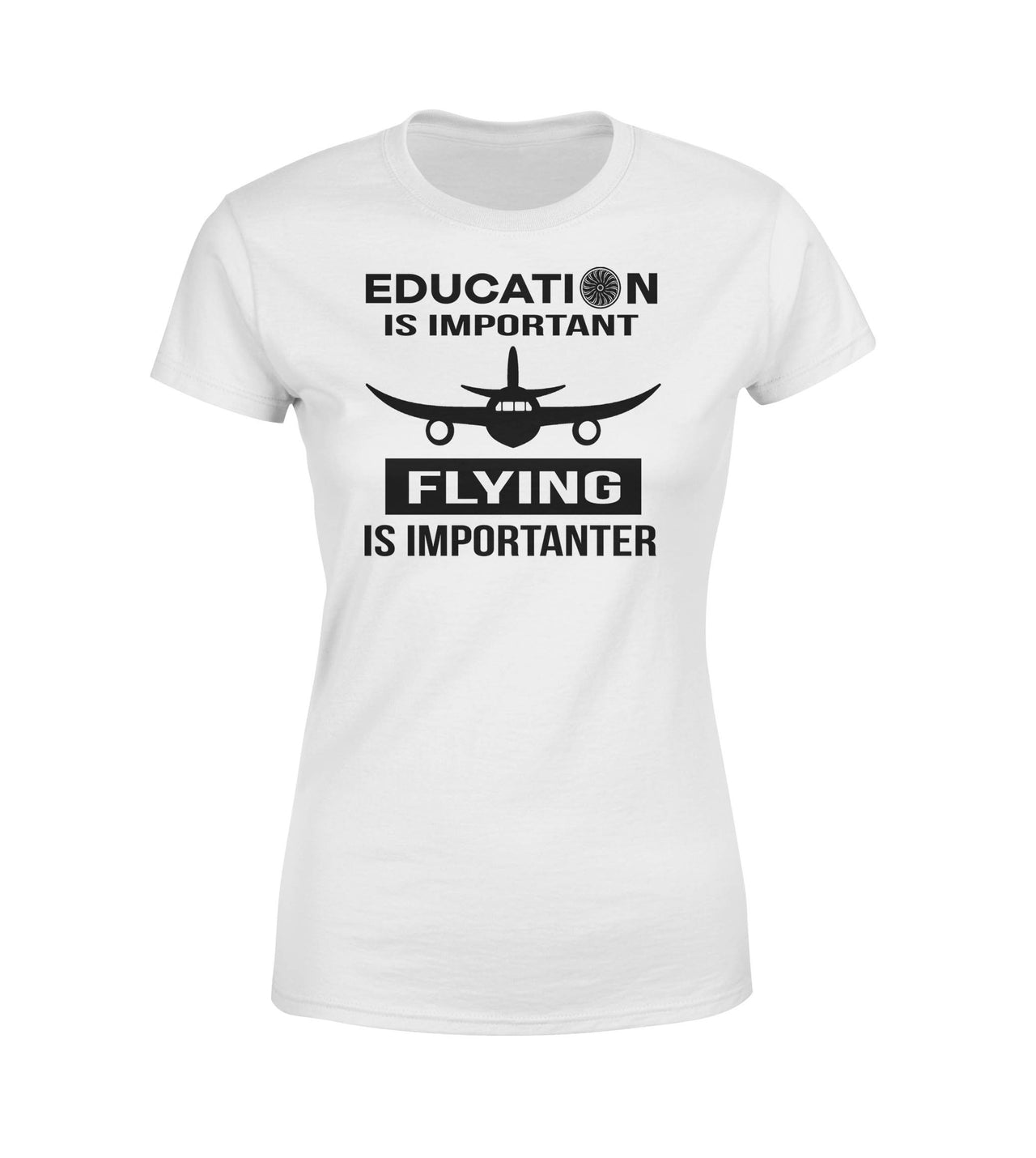 Flying is Importanter Designed Women T-Shirts