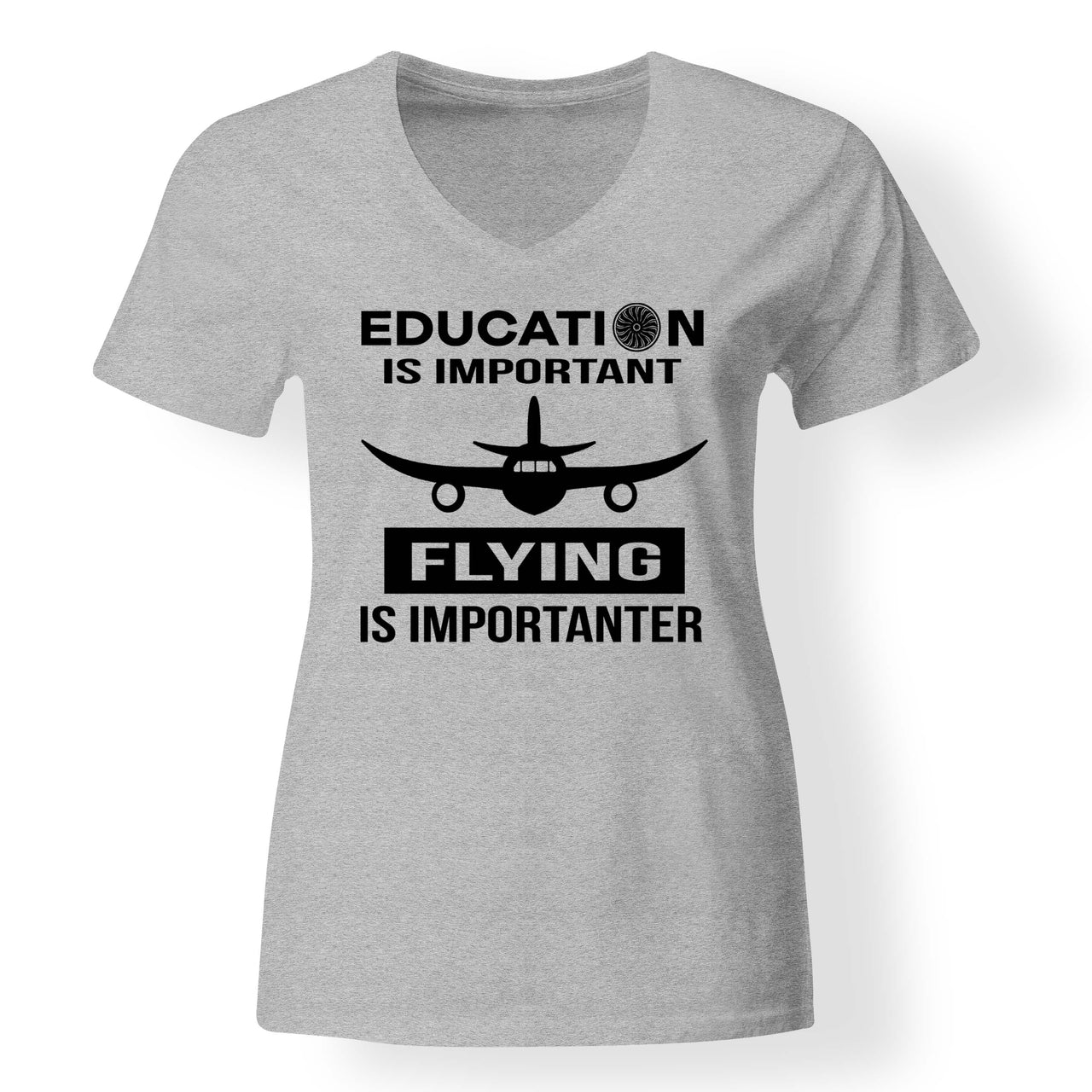 Flying is Importanter Designed V-Neck T-Shirts