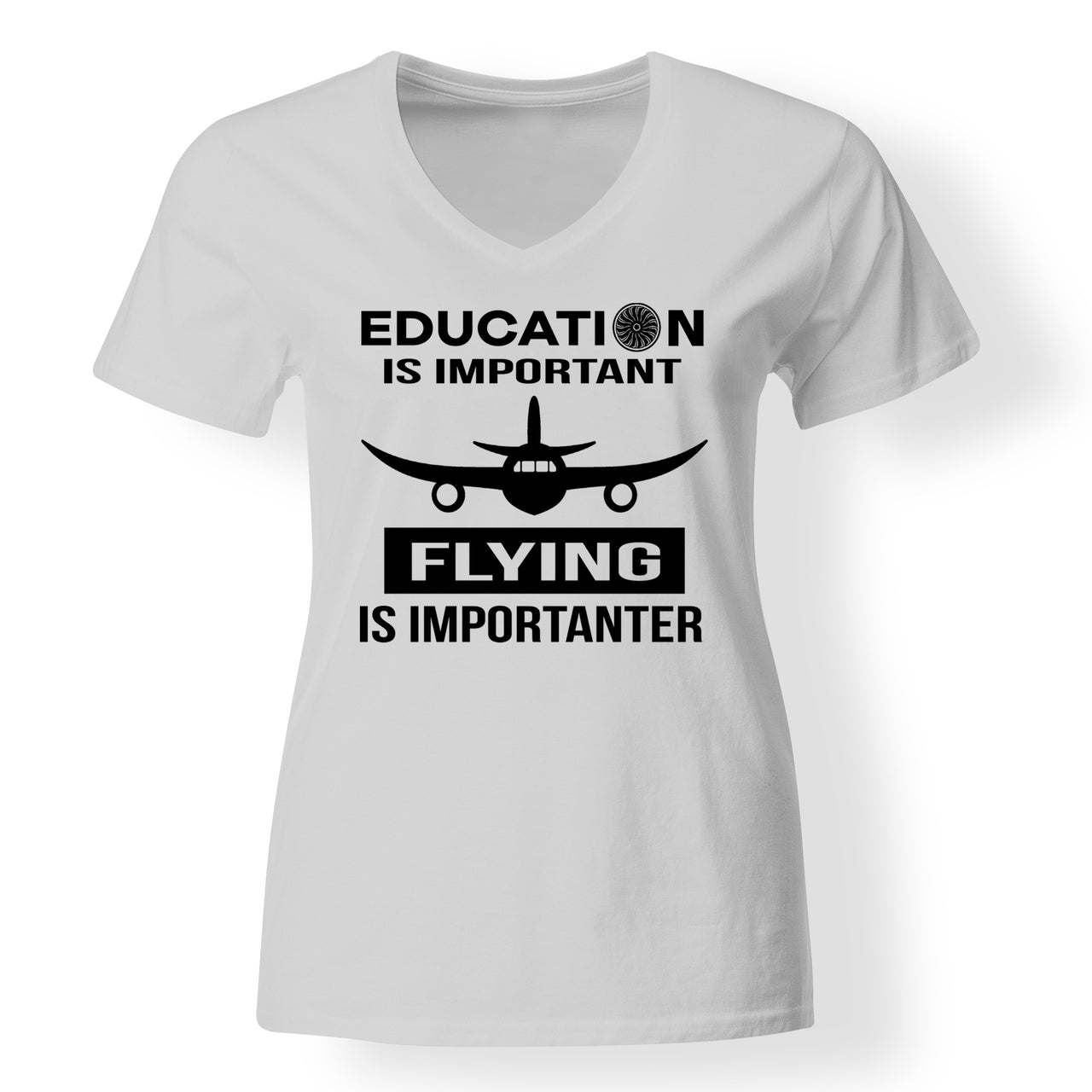 Flying is Importanter Designed V-Neck T-Shirts