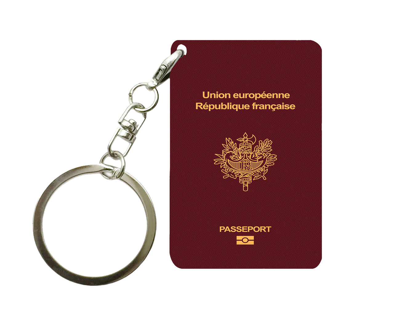 French Passport Designed Key Chains