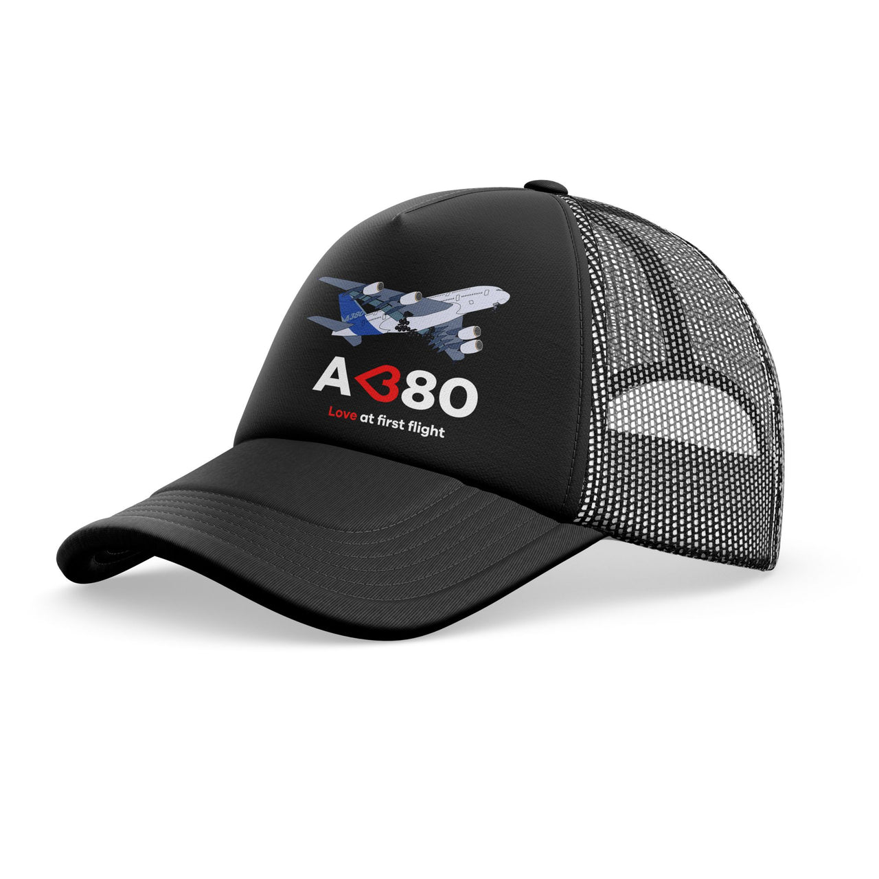 Airbus A380 Love at first flight Designed Trucker Caps & Hats