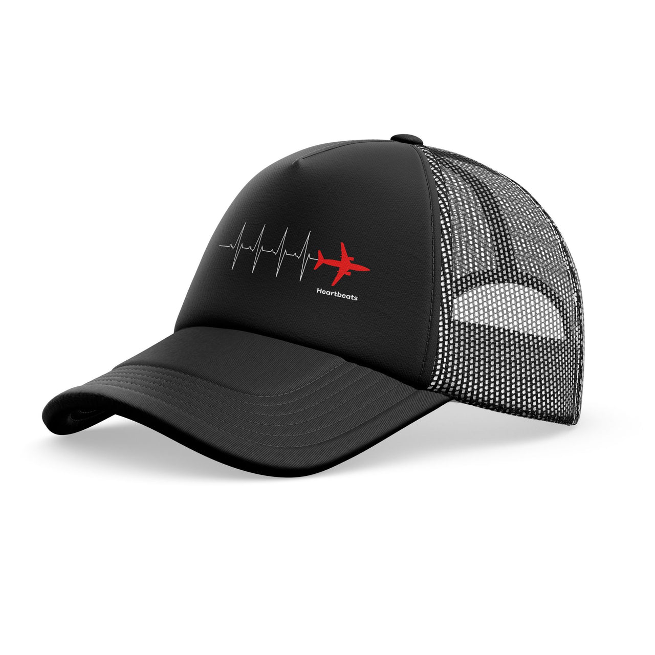 Aviation Heartbeats Designed Trucker Caps & Hats