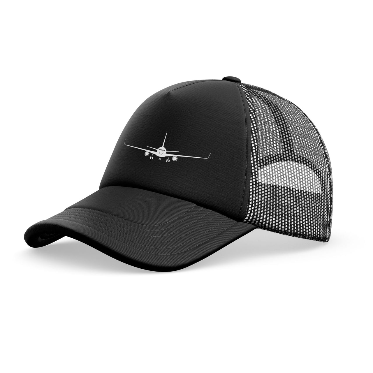 Boeing 767 Silhouette Designed Trucker Caps & Hats