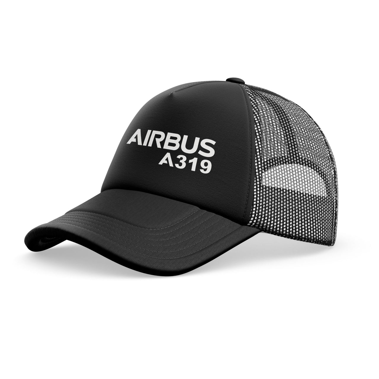 Airbus A319 & Text Designed Trucker Caps & Hats
