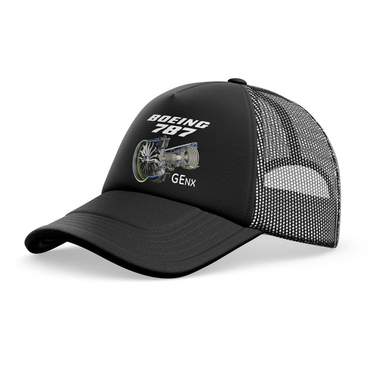 Boeing 787 & GENX Engine Designed Trucker Caps & Hats