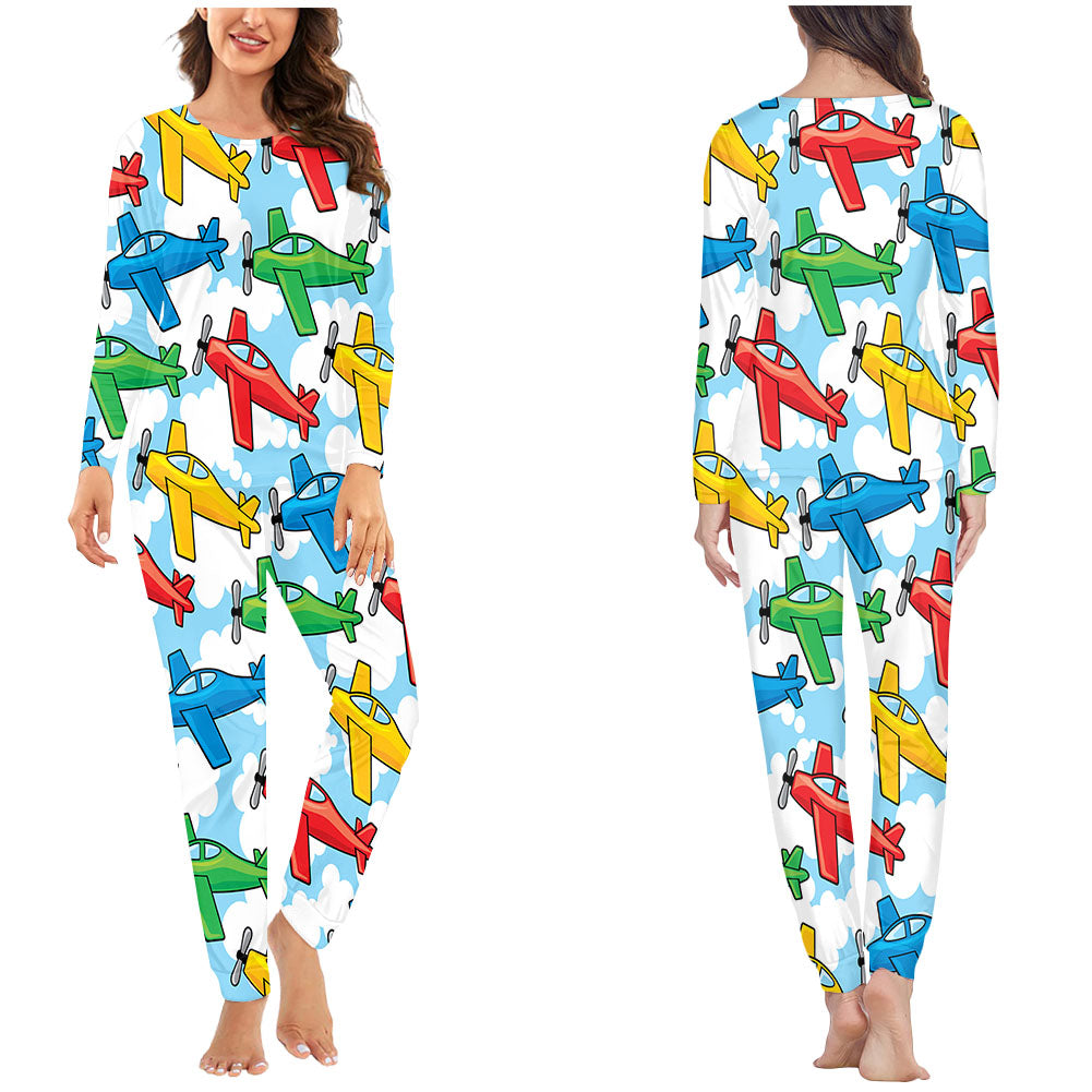 Funny Airplanes Designed Pijamas
