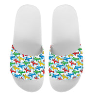 Thumbnail for Funny Airplanes Designed Sport Slippers
