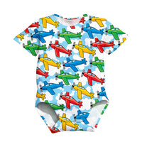 Thumbnail for Funny Airplanes Designed 3D Baby Bodysuits