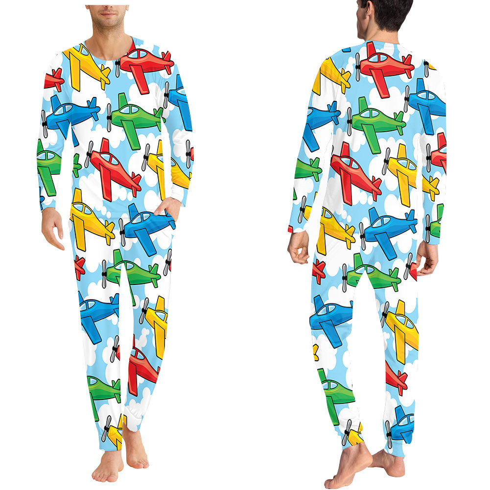 Funny Airplanes Designed Pijamas
