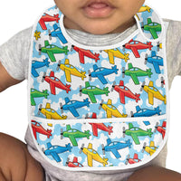 Thumbnail for Funny Airplanes Designed Baby Bib