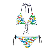 Thumbnail for Funny Airplanes Designed Triangle Bikini