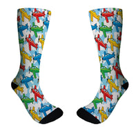 Thumbnail for Funny Airplanes Designed Socks