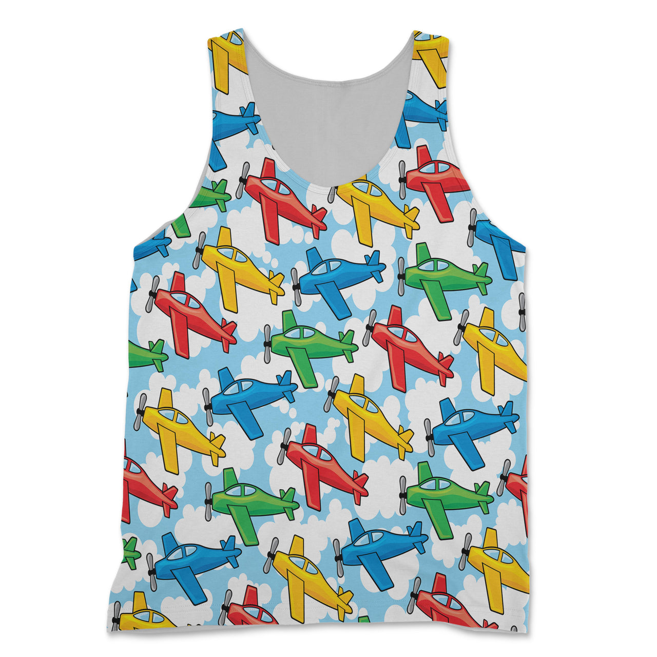Funny Airplanes Designed 3D Tank Tops