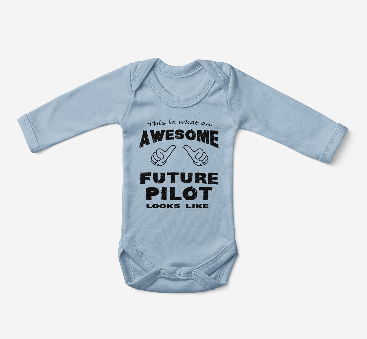 This is What an Awesome Future Pilot Looks Like Designed Baby Bodysuits