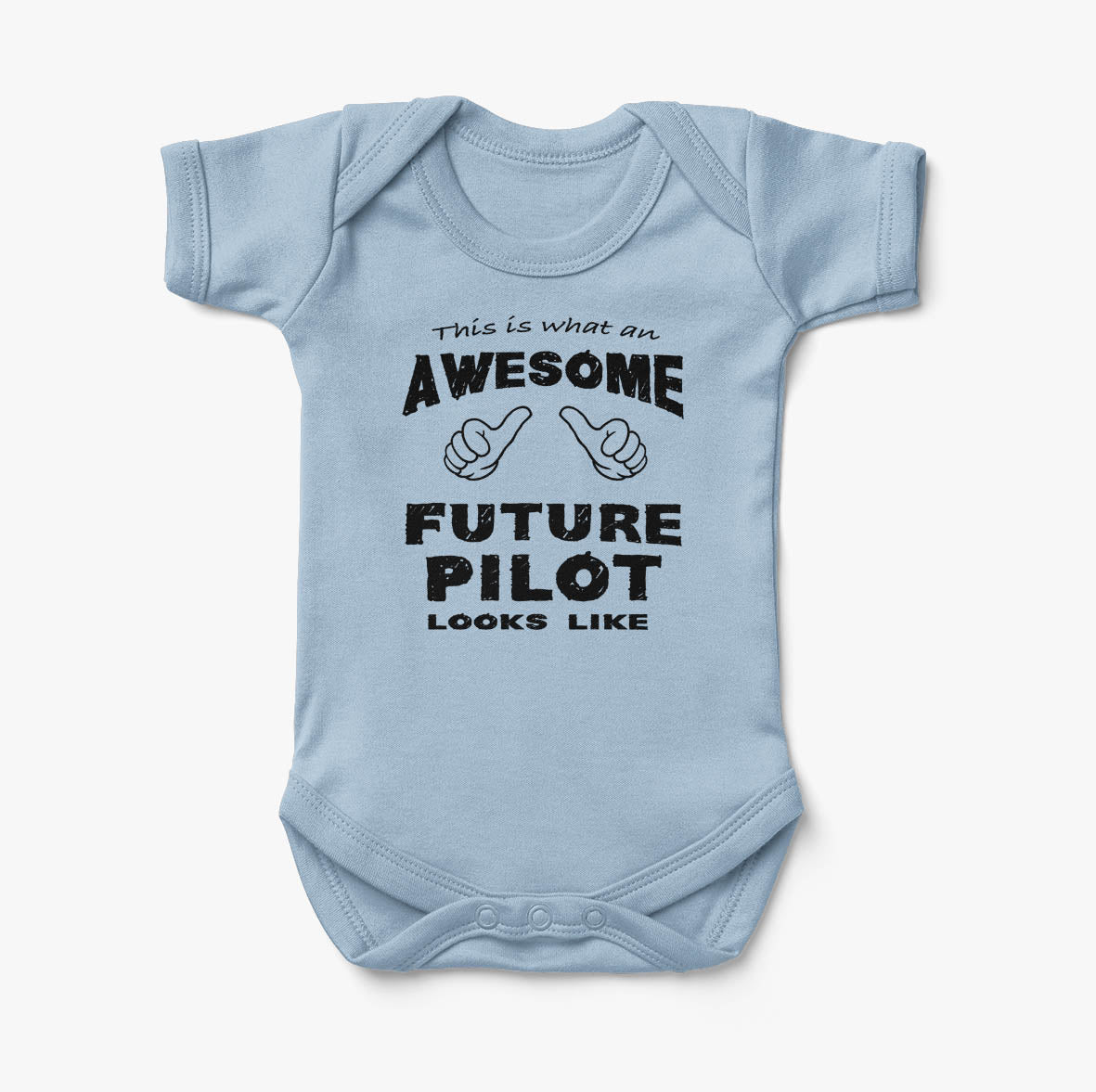 This is What an Awesome Future Pilot Looks Like Designed Baby Bodysuits
