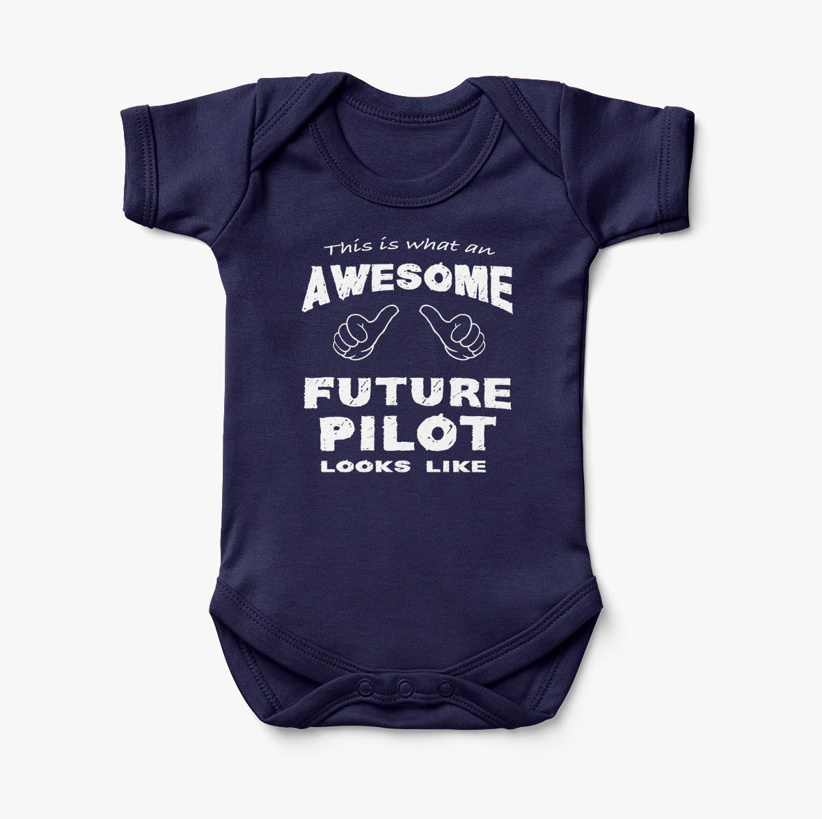 This is What an Awesome Future Pilot Looks Like Designed Baby Bodysuits