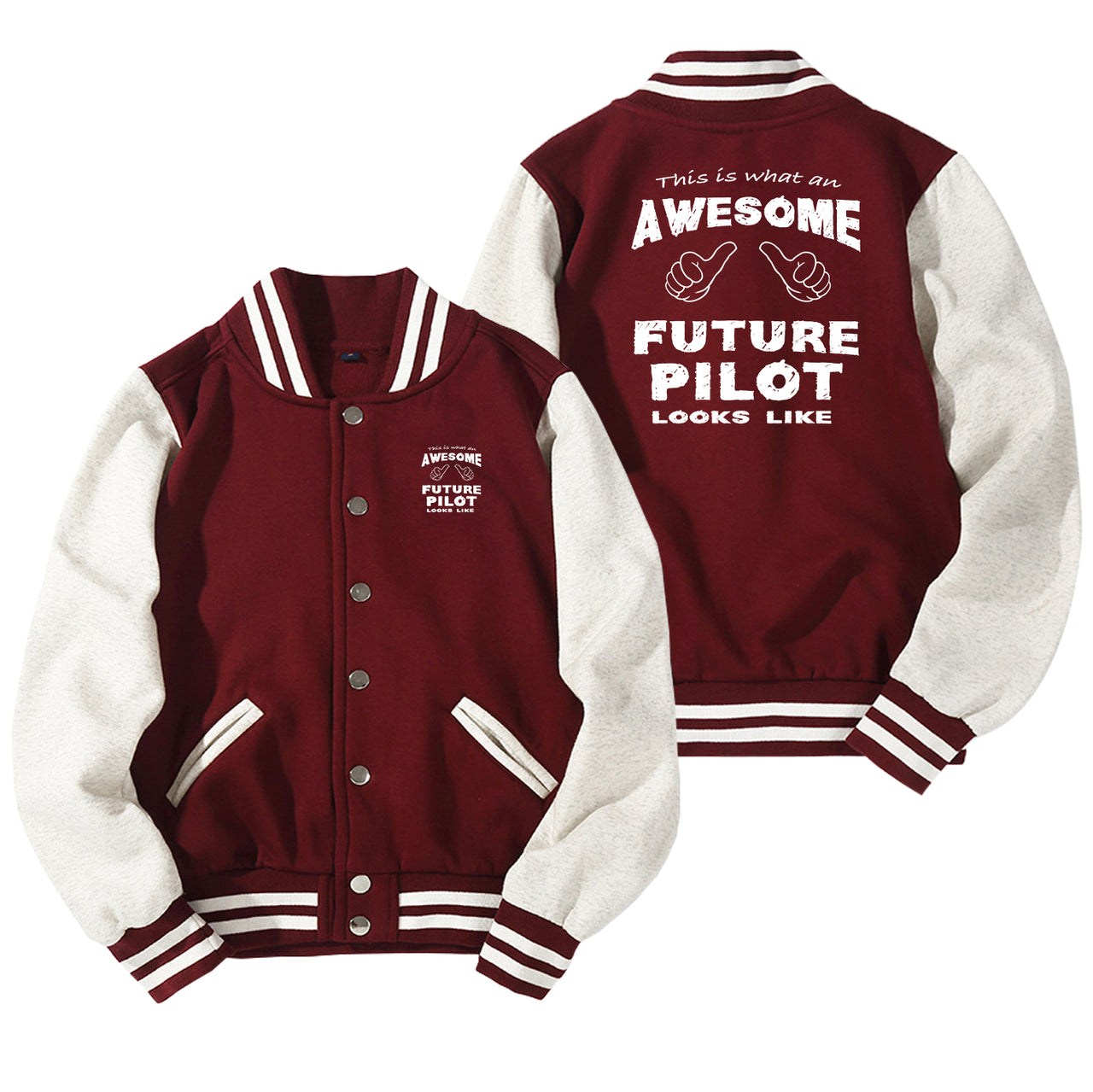 Future Pilot Designed Baseball Style Jackets