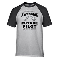 Thumbnail for This is What an Awesome Future Pilot Looks Like Raglan T-Shirts