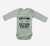 Thumbnail for This is What an Awesome Future Pilot Looks Like Designed Baby Bodysuits