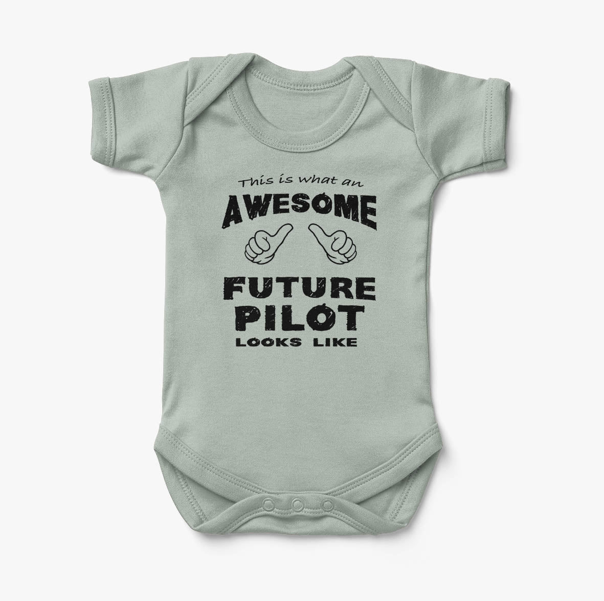 This is What an Awesome Future Pilot Looks Like Designed Baby Bodysuits