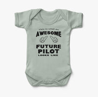 Thumbnail for This is What an Awesome Future Pilot Looks Like Designed Baby Bodysuits