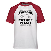 Thumbnail for This is What an Awesome Future Pilot Looks Like Raglan T-Shirts