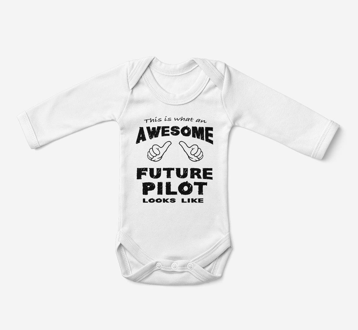 This is What an Awesome Future Pilot Looks Like Designed Baby Bodysuits