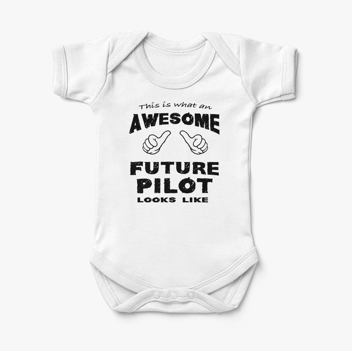 This is What an Awesome Future Pilot Looks Like Designed Baby Bodysuits