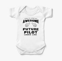 Thumbnail for This is What an Awesome Future Pilot Looks Like Designed Baby Bodysuits