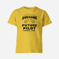 Thumbnail for This is What an Awesome Future Pilot Looks Like Children T-Shirts
