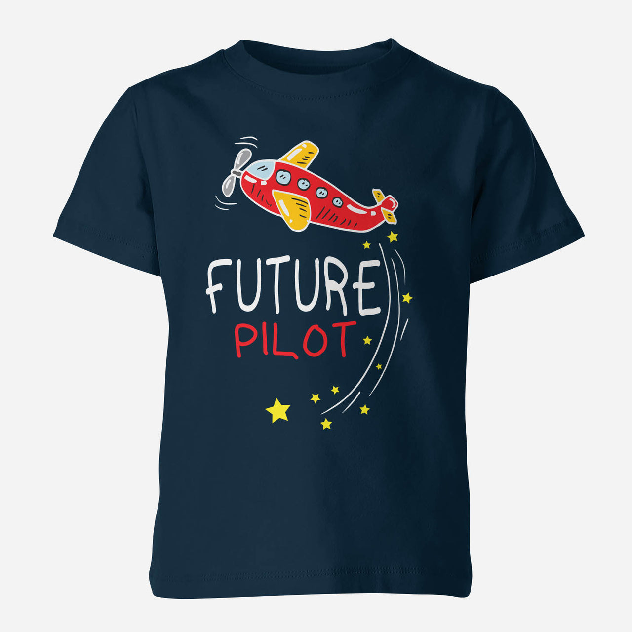 Future Pilot (Airplane) Designed Children T-Shirts